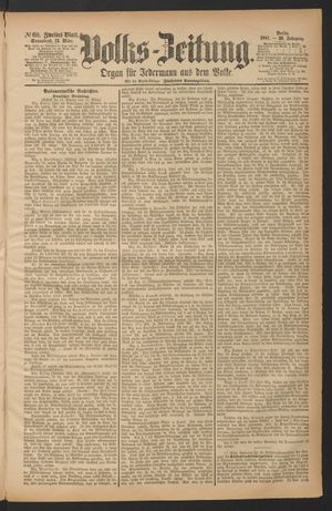 Volks-Zeitung vom 12.03.1881
