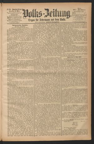 Volks-Zeitung vom 13.03.1881