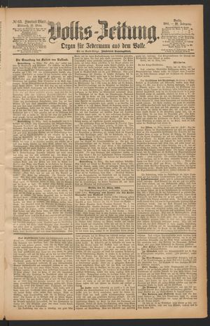 Volks-Zeitung vom 16.03.1881