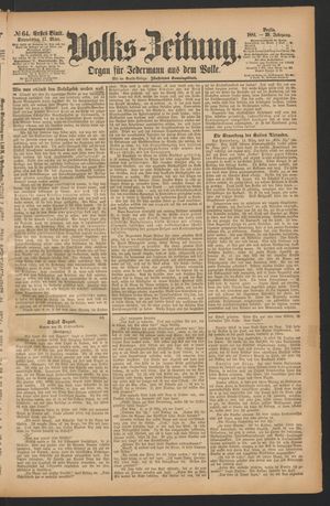 Volks-Zeitung vom 17.03.1881
