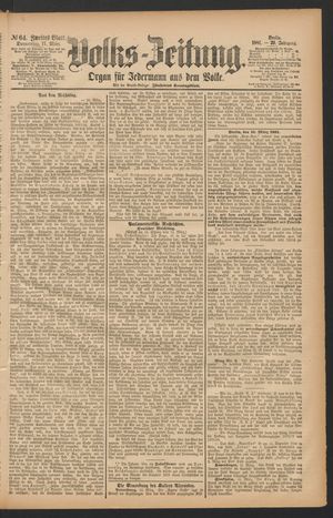 Volks-Zeitung vom 17.03.1881