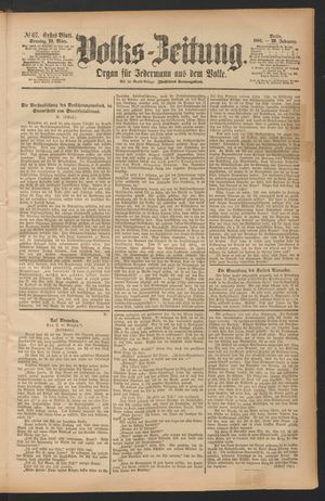 Volks-Zeitung vom 20.03.1881