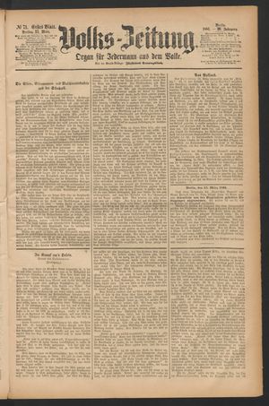 Volks-Zeitung on Mar 25, 1881