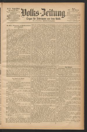 Volks-Zeitung vom 27.03.1881