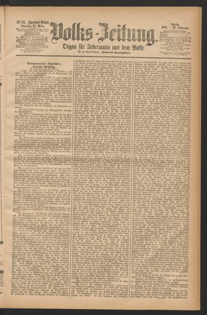 Volks-Zeitung vom 27.03.1881