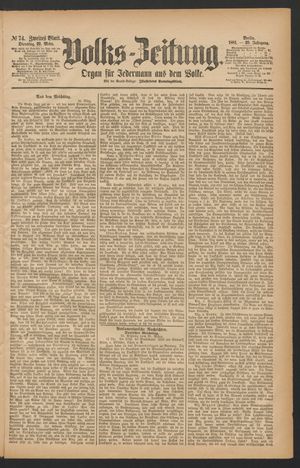 Volks-Zeitung vom 29.03.1881