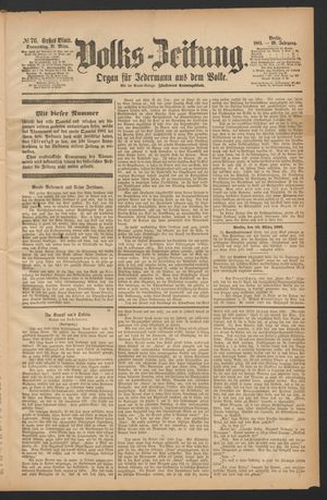 Volks-Zeitung vom 31.03.1881