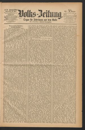 Volks-Zeitung vom 31.03.1881