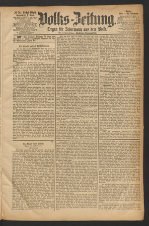 Volks-Zeitung vom 02.04.1881