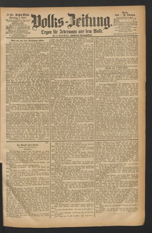 Volks-Zeitung vom 05.04.1881