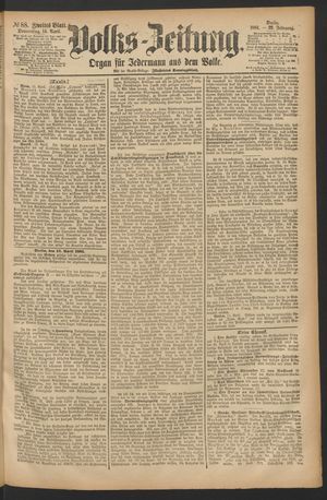 Volks-Zeitung vom 14.04.1881