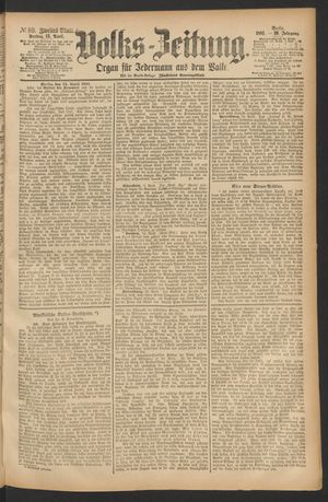 Volks-Zeitung vom 15.04.1881