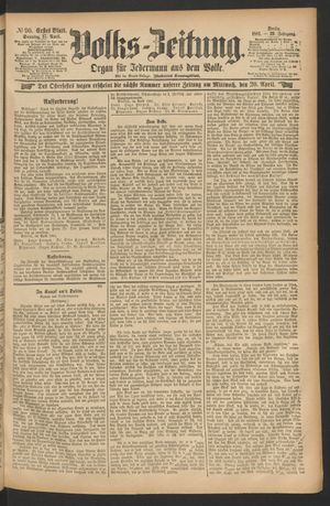 Volks-Zeitung vom 17.04.1881