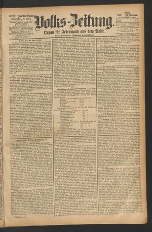 Volks-Zeitung vom 21.04.1881