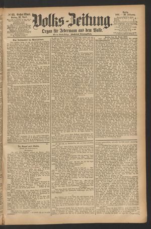 Volks-Zeitung on Apr 22, 1881