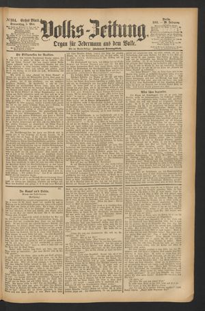 Volks-Zeitung on May 5, 1881