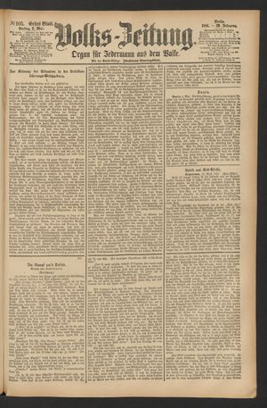 Volks-Zeitung vom 06.05.1881