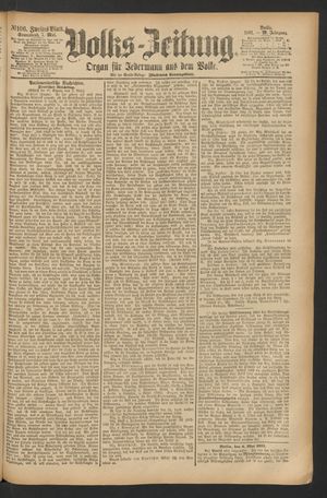Volks-Zeitung vom 07.05.1881