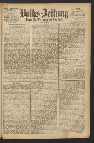 Volks-Zeitung on May 8, 1881