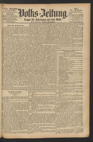 Volks-Zeitung vom 10.05.1881