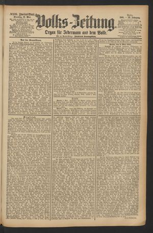 Volks-Zeitung vom 10.05.1881