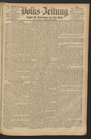 Volks-Zeitung vom 14.05.1881