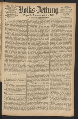 Volks-Zeitung vom 15.05.1881