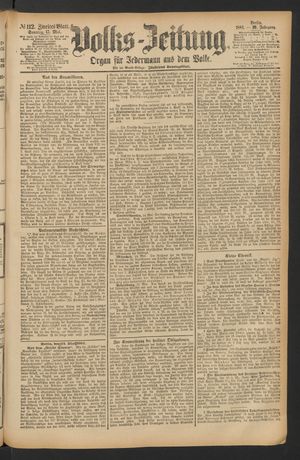 Volks-Zeitung vom 15.05.1881