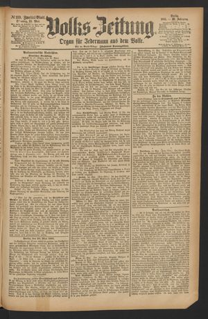 Volks-Zeitung vom 24.05.1881