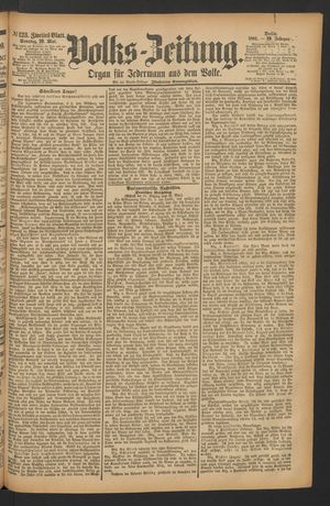 Volks-Zeitung vom 29.05.1881