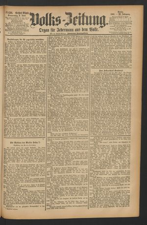 Volks-Zeitung vom 02.06.1881