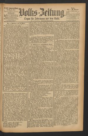 Volks-Zeitung vom 03.06.1881