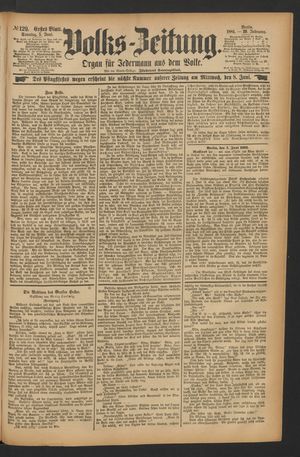 Volks-Zeitung vom 05.06.1881