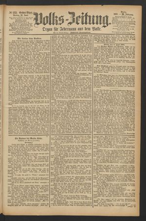 Volks-Zeitung vom 10.06.1881