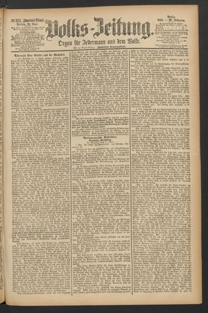Volks-Zeitung vom 10.06.1881
