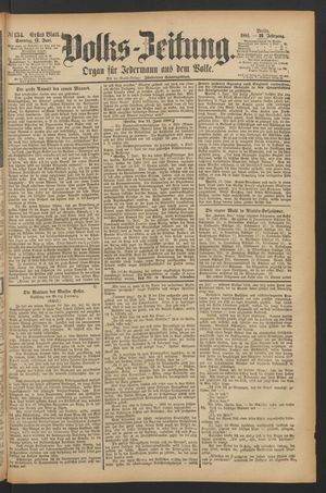 Volks-Zeitung vom 12.06.1881