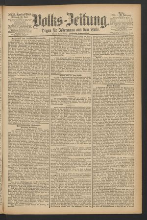 Volks-Zeitung vom 15.06.1881