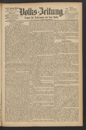 Volks-Zeitung vom 16.06.1881