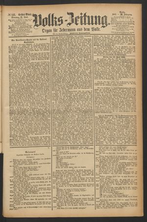 Volks-Zeitung vom 21.06.1881
