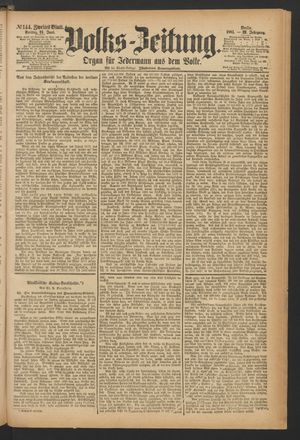Volks-Zeitung vom 24.06.1881