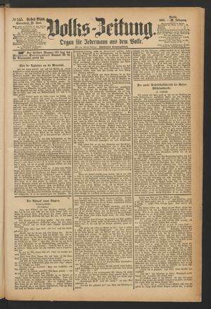 Volks-Zeitung vom 25.06.1881