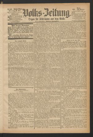 Volks-Zeitung vom 30.06.1881
