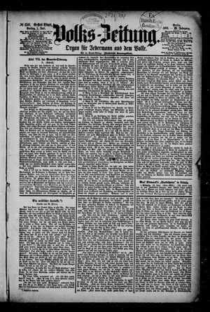 Volks-Zeitung vom 01.07.1881