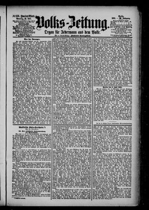 Volks-Zeitung vom 10.07.1881