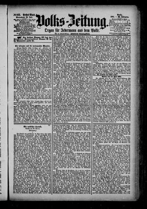 Volks-Zeitung vom 16.07.1881