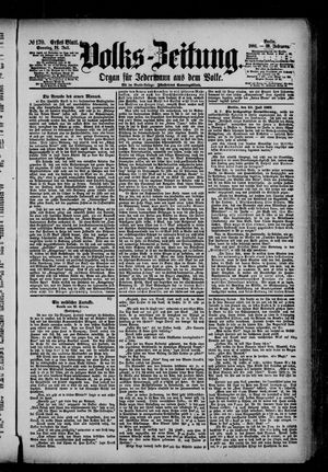 Volks-Zeitung vom 24.07.1881