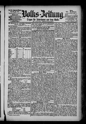 Volks-Zeitung vom 24.07.1881
