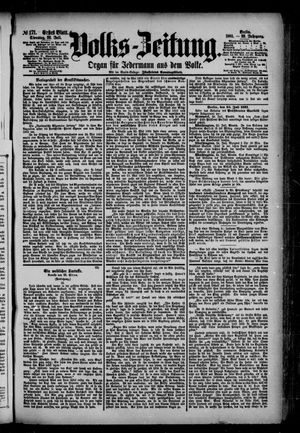 Volks-Zeitung vom 26.07.1881