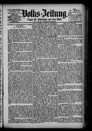 Volks-Zeitung vom 30.07.1881