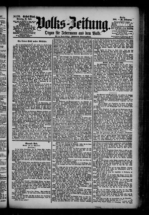 Volks-Zeitung vom 31.07.1881